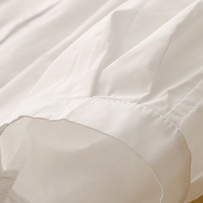 Buddha Stones 2pcs Women's Three-quarter Sleeve Shirt Harem Pants Meditation Clothing Set