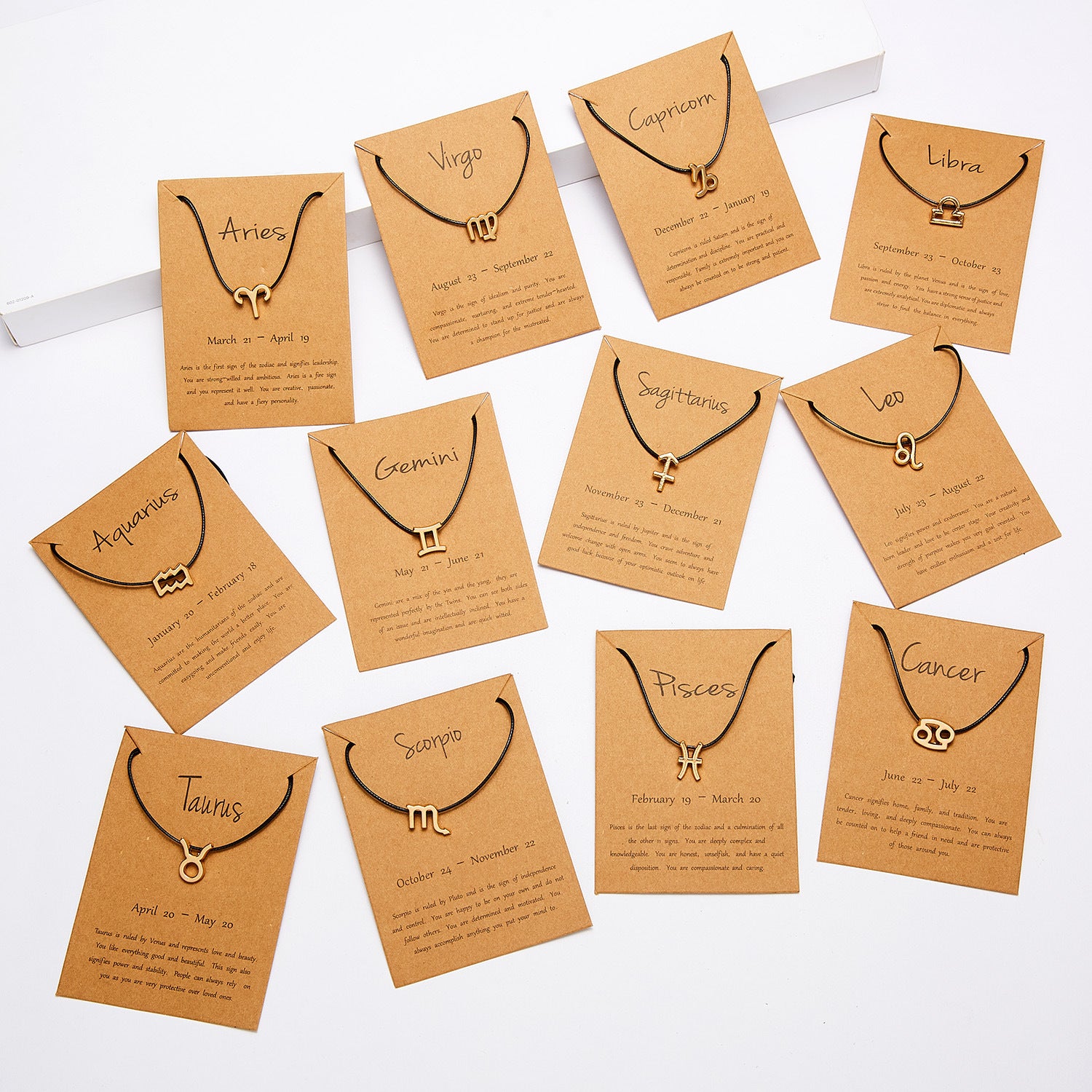 Celestia Zodiac Charm Rope Bracelet – 12 Constellation Edition