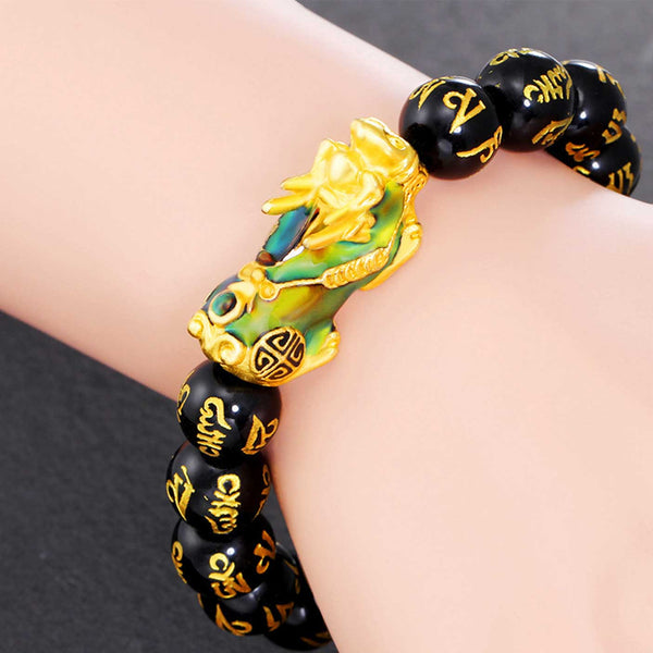 Mystic Guardian Color-Changing Pixiu Bracelet - Wealth Magnet & Energy Shield