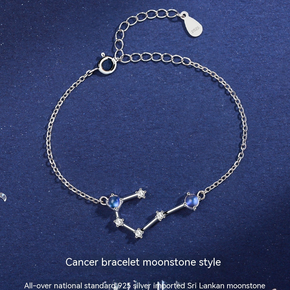 Lunar Grace Moonstone Zodiac Bracelet