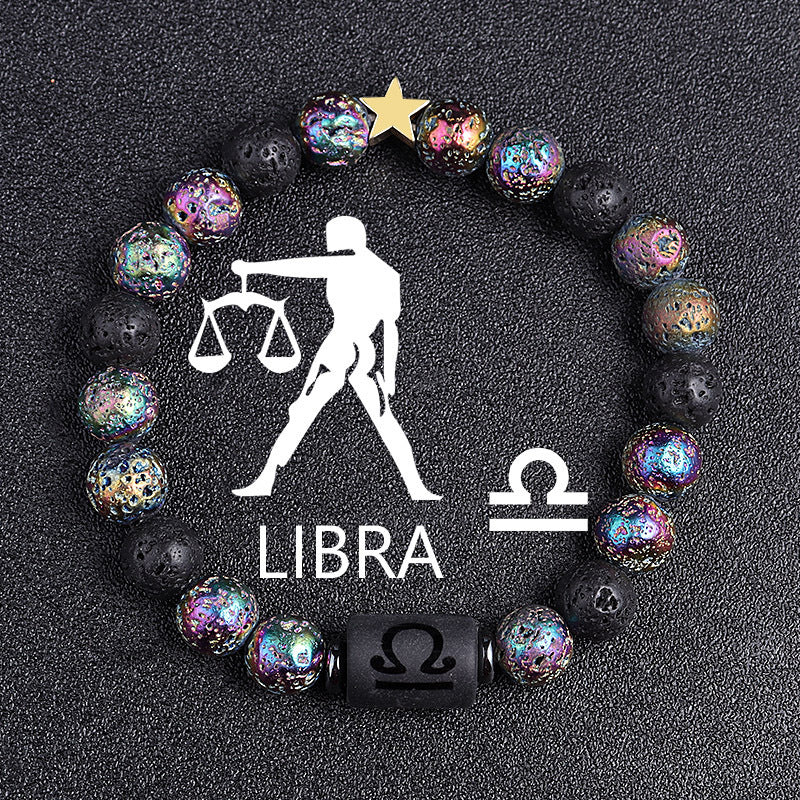 Zodiac Terra Natural Stone Bracelet – 12 Constellation Edition