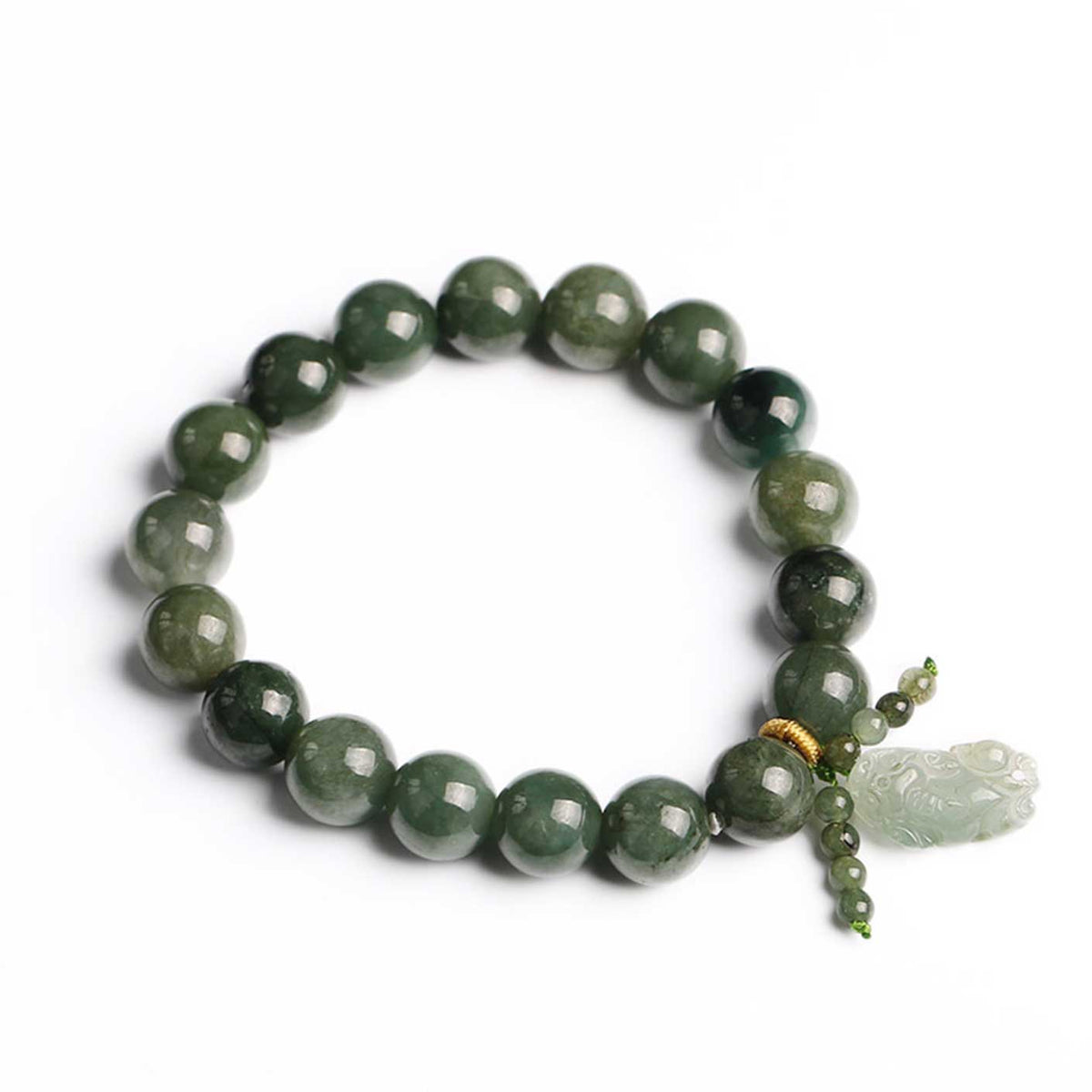 Harmonious Wealth Jade Pixiu Bracelet - Feng Shui Prosperity & Serenity