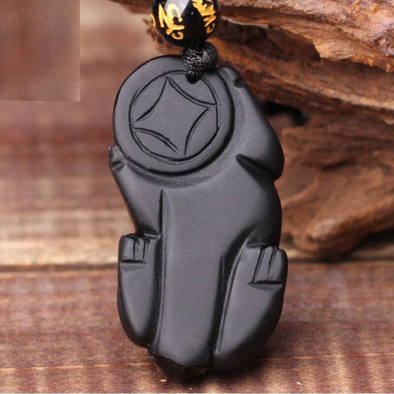 Eternal Guardian Pixiu Necklace – Obsidian Wealth Vault