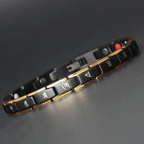 HarmonyFlow IonShield Bracelet – Germanium-Titanium Magnetic Wellness Armor