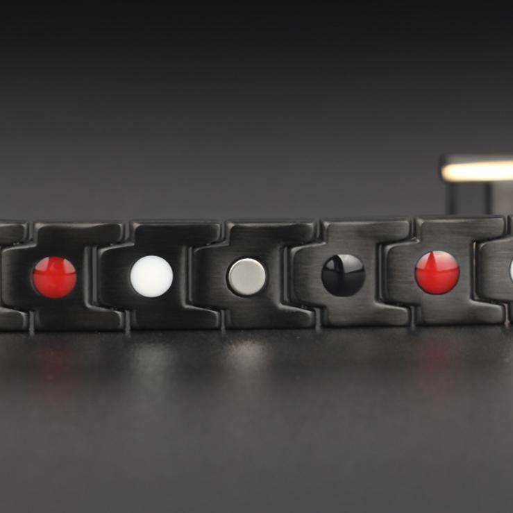 HarmonyFlow IonShield Bracelet – Germanium-Titanium Magnetic Wellness Armor
