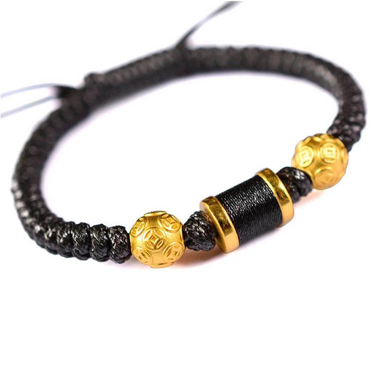 Golden Harmony Feng Shui Coin Bracelet - Wealth Activation & Protection
