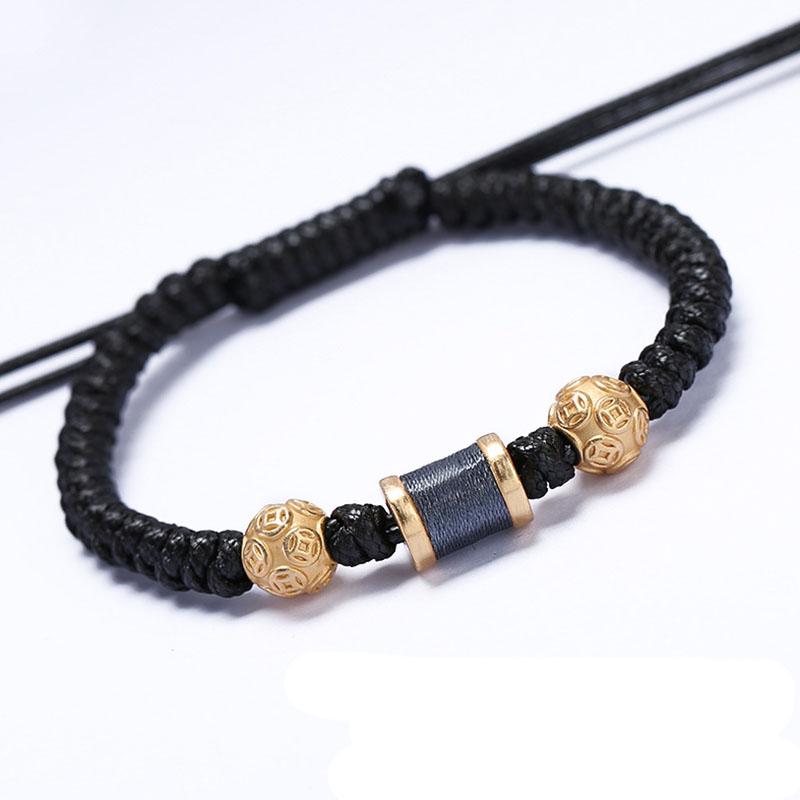 Golden Harmony Feng Shui Coin Bracelet - Wealth Activation & Protection