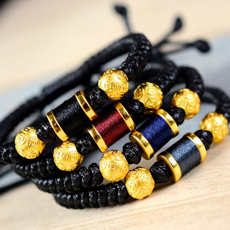 Golden Harmony Feng Shui Coin Bracelet - Wealth Activation & Protection