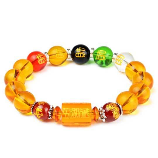 Manifestation Citrine Wealth Bracelet – Feng Shui 5-Element Prosperity Armor