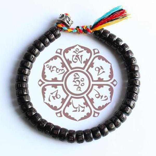 Sacred Om Mantra Coconut Bracelet – Wisdom Enhancer & Spiritual Shield