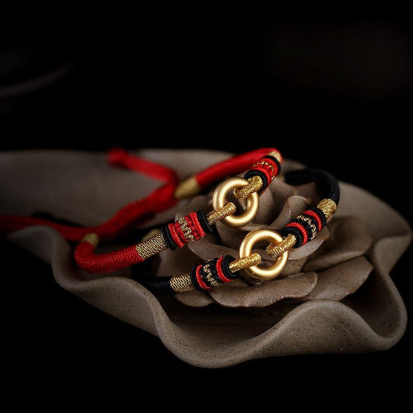 Himalayan Soulbond: Dragon Knot Friendship Talisman Bracelet