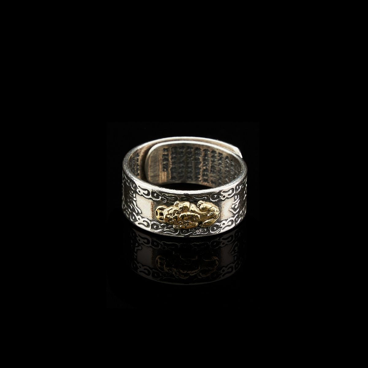 Eternal Wealth Guardian Ring - Feng Shui Pixiu & Mantra Armor