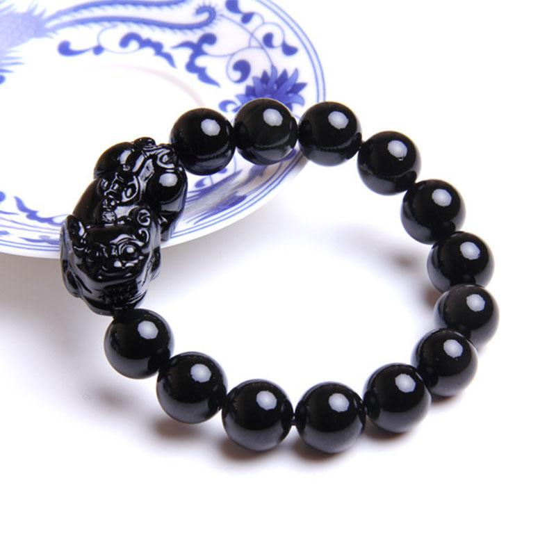 Eternal Guardian Pixiu Bracelet – Obsidian Wealth Shield