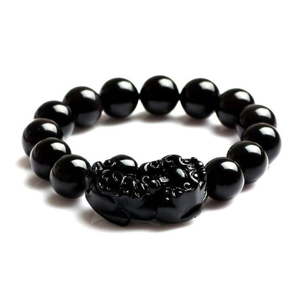 Eternal Guardian Pixiu Bracelet – Obsidian Wealth Shield
