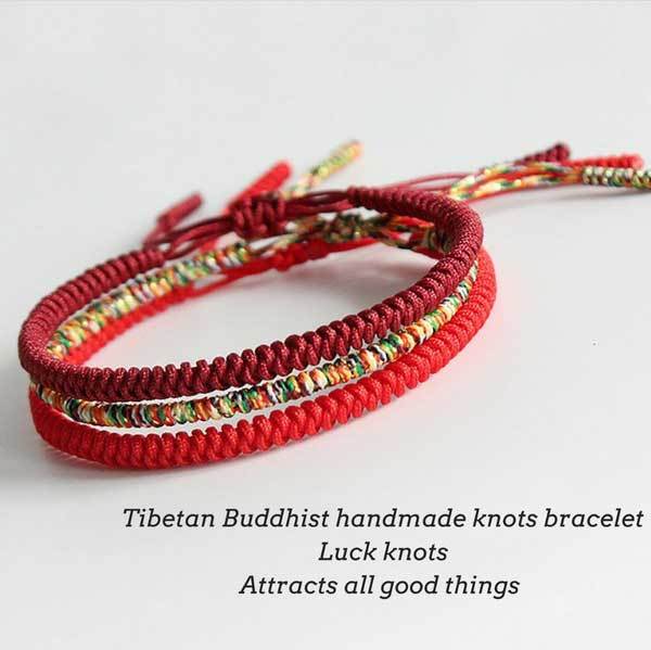 Infinite Luck Tibetan Knot Bracelet – Mantra-Charged Protection