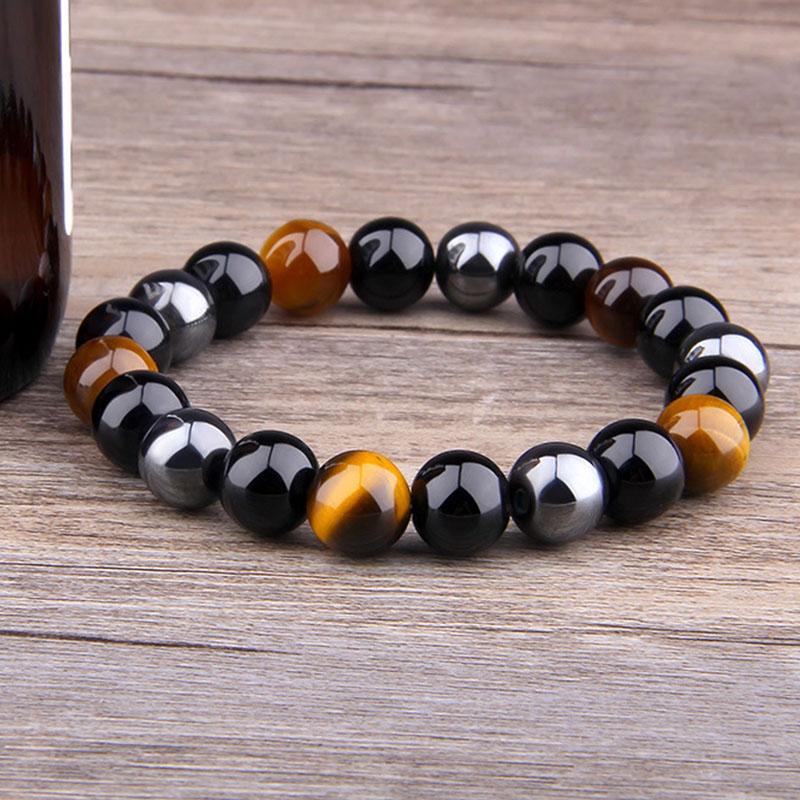 Trinity Guardian Stone Bracelet - 3-in-1 Energy Shield & Spiritual Armor