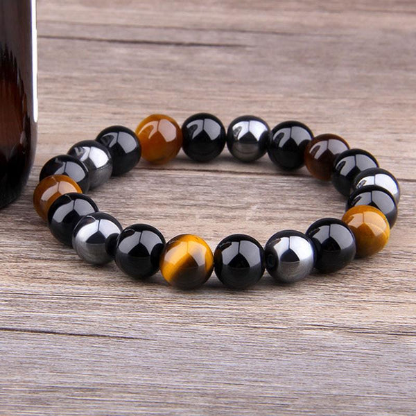 Trinity Guardian Stone Bracelet - 3-in-1 Energy Shield & Spiritual Armor