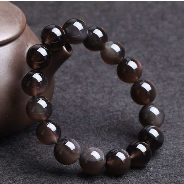 Harmony Stone Rainbow Obsidian Bracelet – Truth Revealer & Emotional Shield