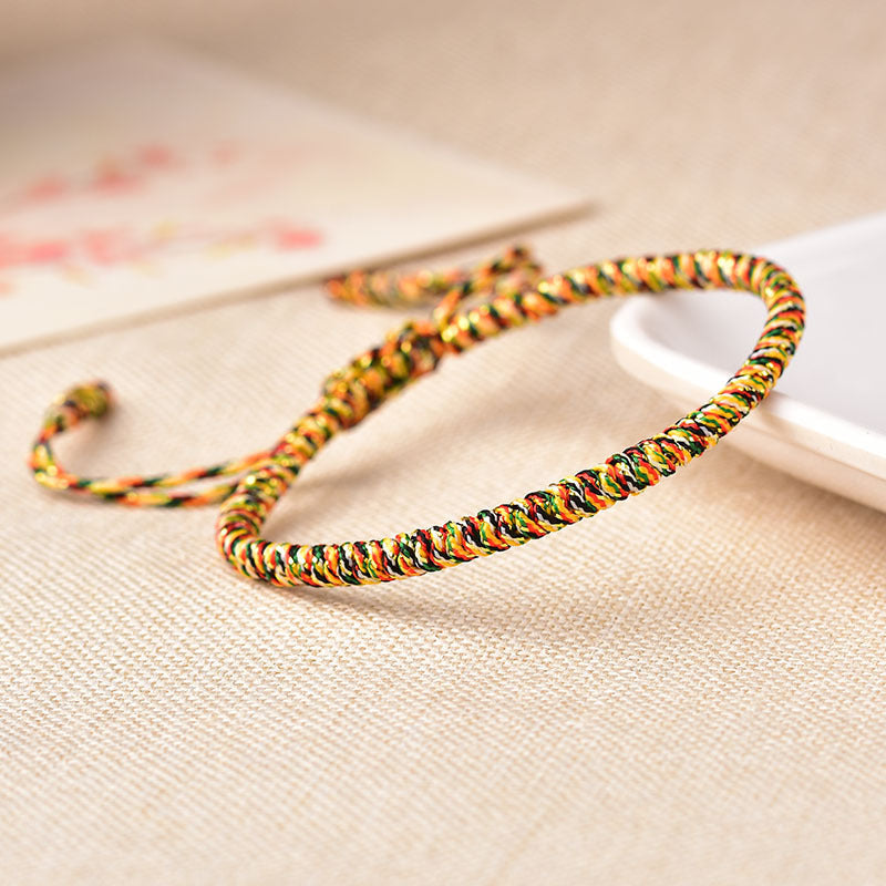 Infinite Luck Tibetan Knot Bracelet – Mantra-Charged Protection