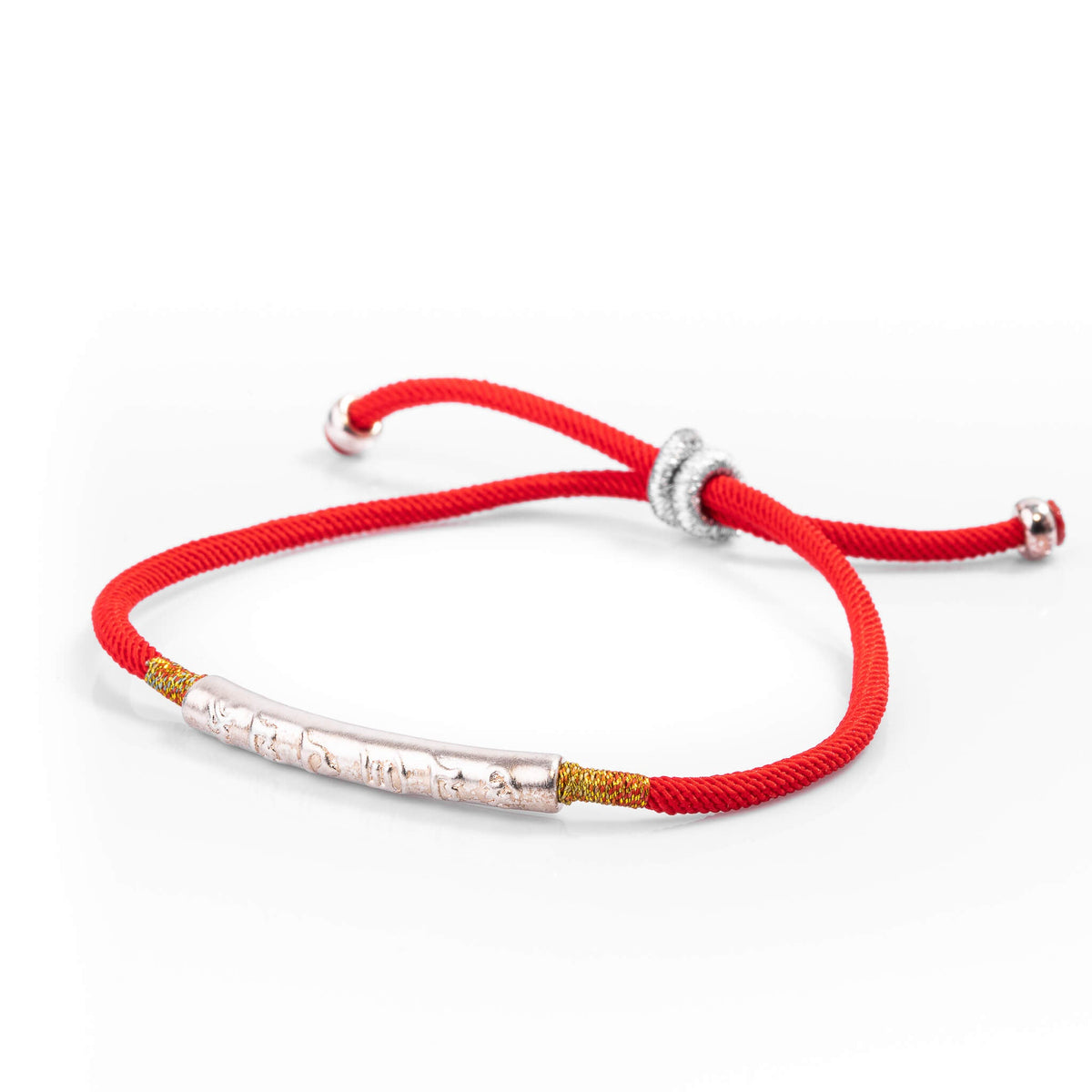 Sacred Om Tibetan Red String Bracelet – Mantra-Charged Luck & Protection