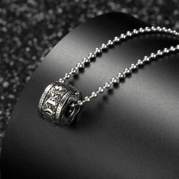 Sacred Six Mantra Necklace - Om Mani Padme Hum Spiritual Armor