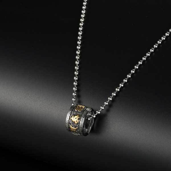 Sacred Six Mantra Necklace - Om Mani Padme Hum Spiritual Armor