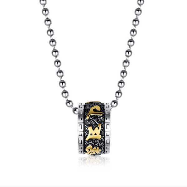 Sacred Six Mantra Necklace - Om Mani Padme Hum Spiritual Armor