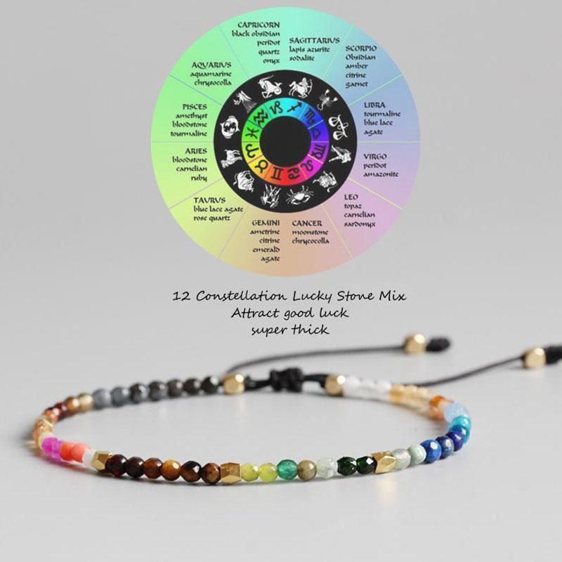 Cosmic Harmony Chakra & Zodiac Bracelet Set - Unlock Inner Power & Destiny