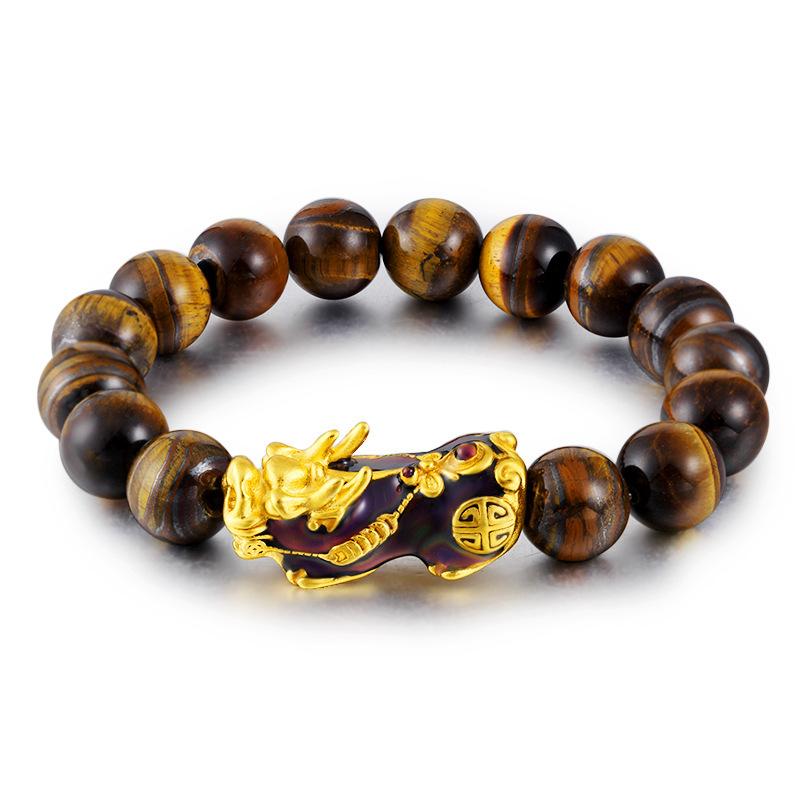 Empowered Tiger's Eye Pixiu Bracelet – Confidence & Wealth Magnet