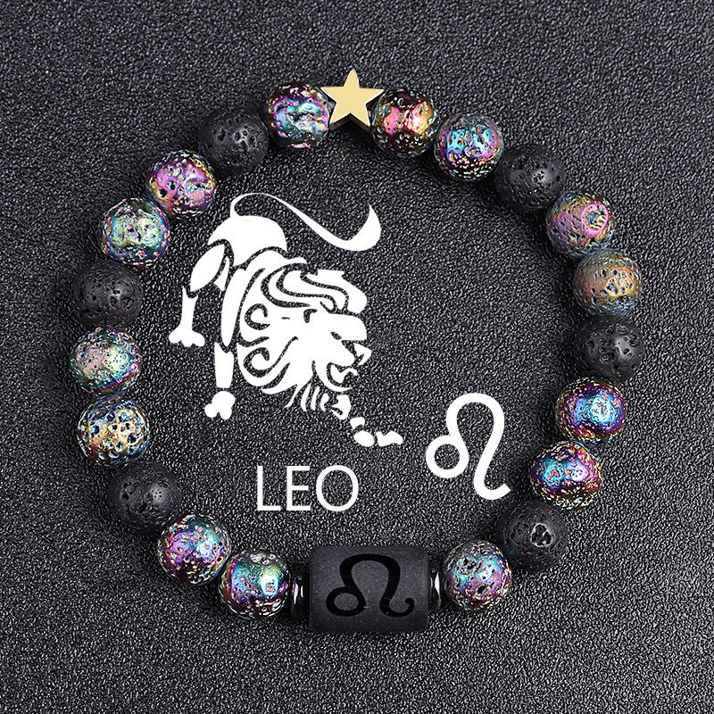 Zodiac Terra Natural Stone Bracelet – 12 Constellation Edition